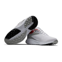 Footjoy Flex XP spikeless  Golf Shoe - 56277 White/grey/red